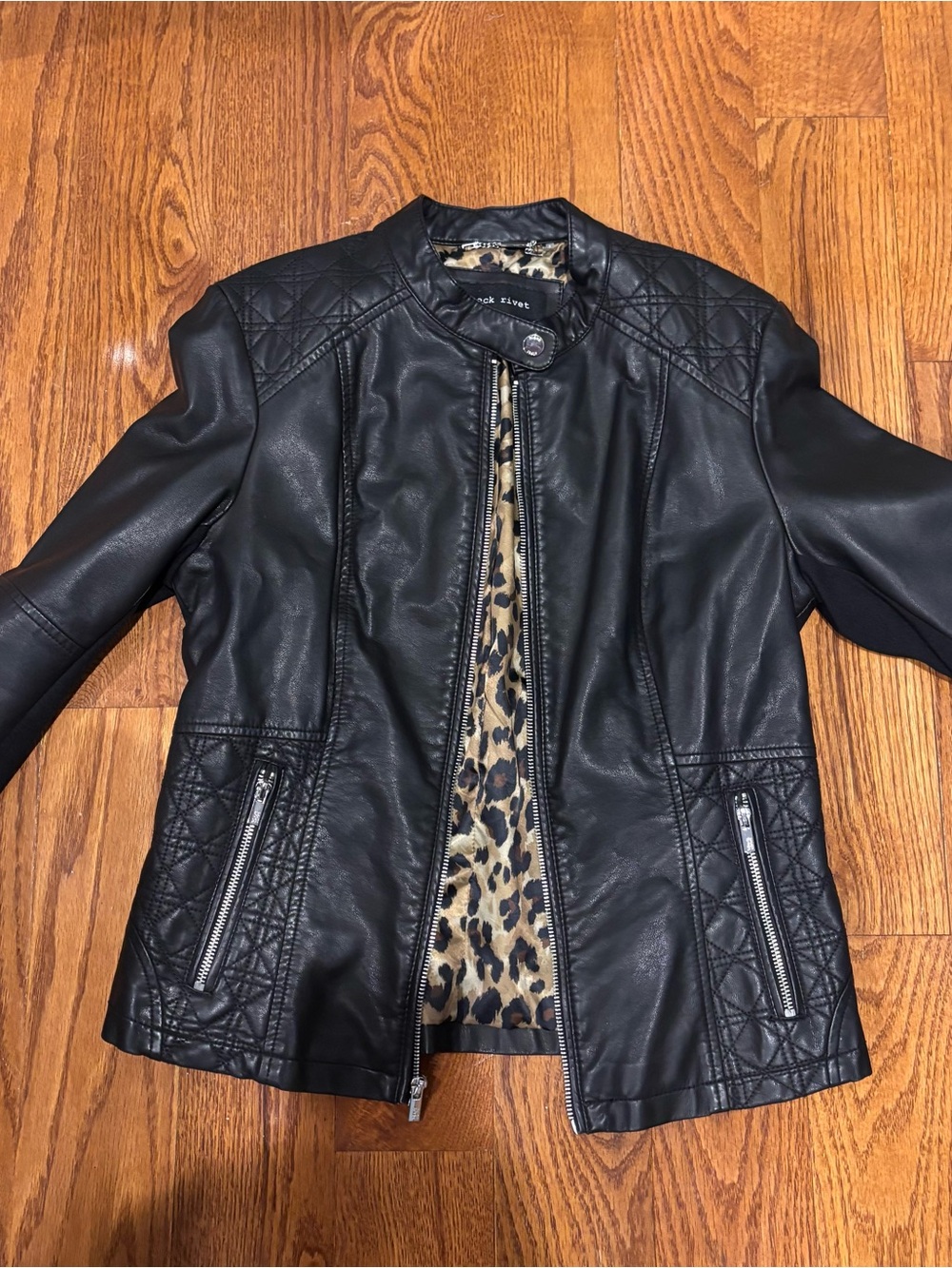 Faux leather jacket